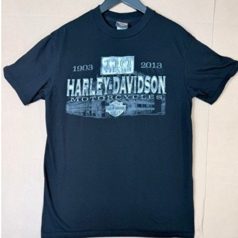 Harley Davidson 110th Anniversary 2013 Capital City Madison WI T Shirt L
